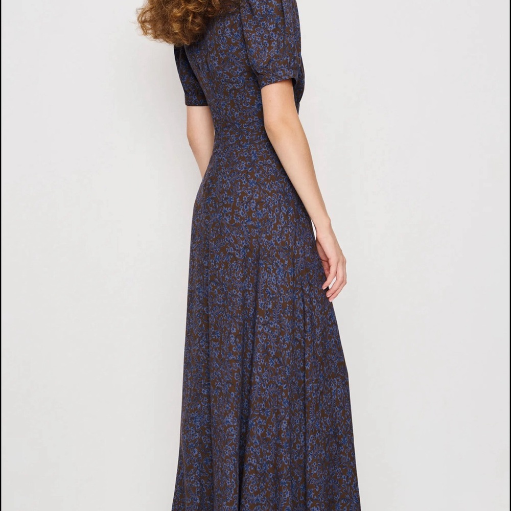 Reformation Naira Dress in Indigo Girl - Picture 3 of 5